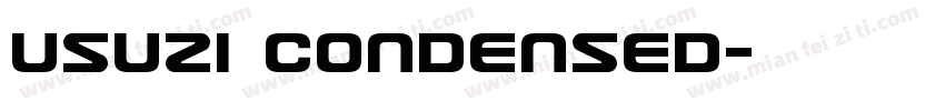 Usuzi Condensed字体转换
